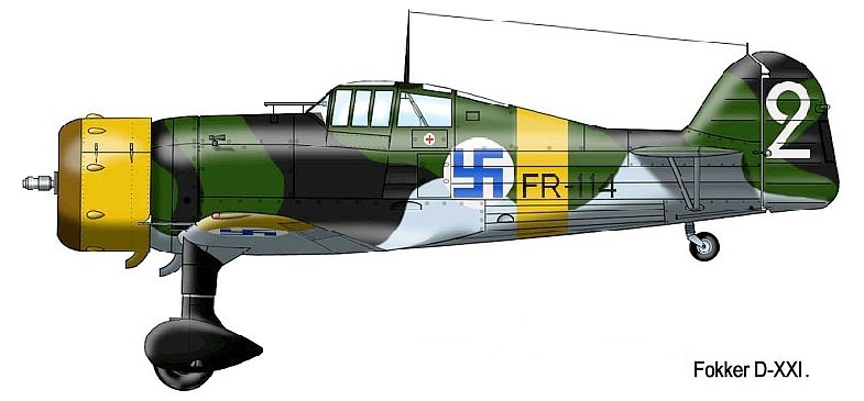 Истребитель Fokker D.XXI