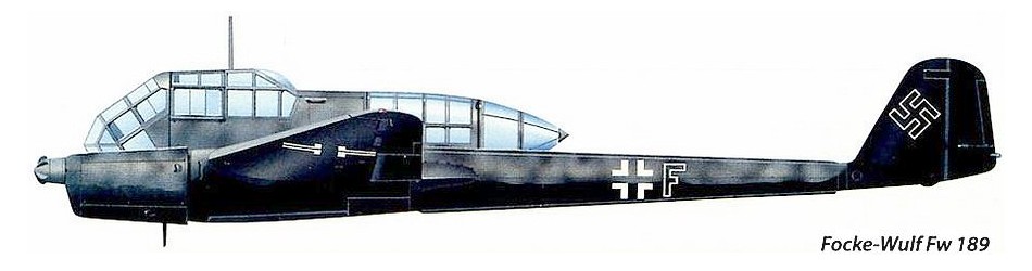 Немецкий разведчик - корректировщик FW-189