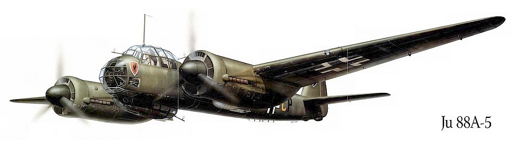 Немецкий самолёт Ju-88A-5.