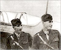 Польские лётчики у самолёта В.Г.Мессинга.