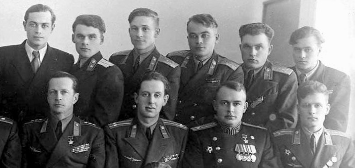 М.С.Барабанов с товарищами. 1950 год.