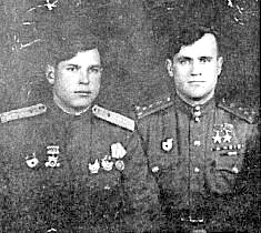Ф. Архипенко ( слева ) и Н. Гулаев.