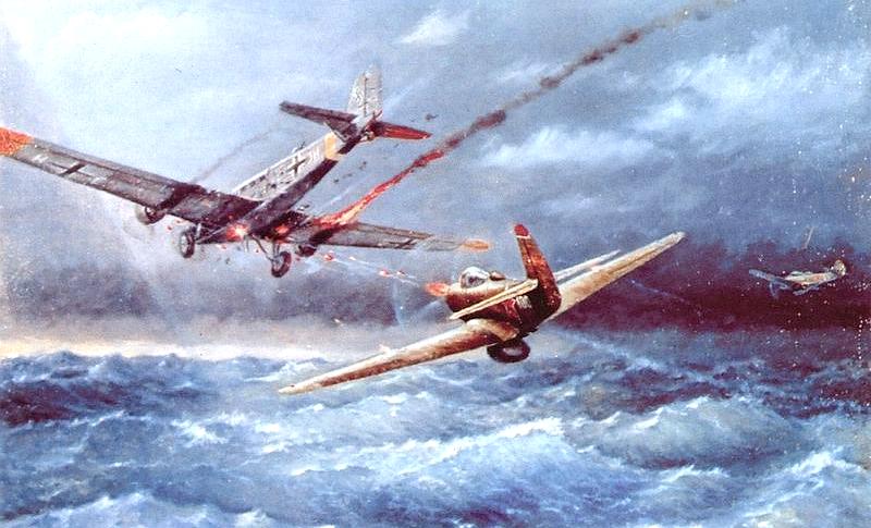 Охота за транспортными Ju-52.