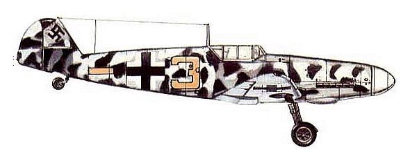 Bf.109G-2 Рудольфа Мюллера