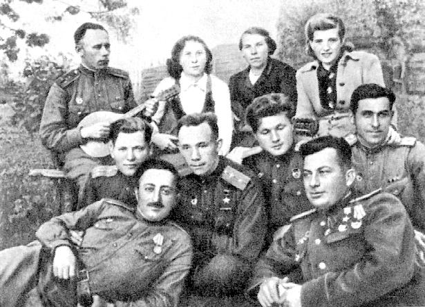 В.К.Поляков с товарищами.