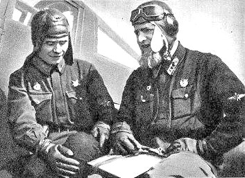 В. Фадеев и А. Труд, 1943 год