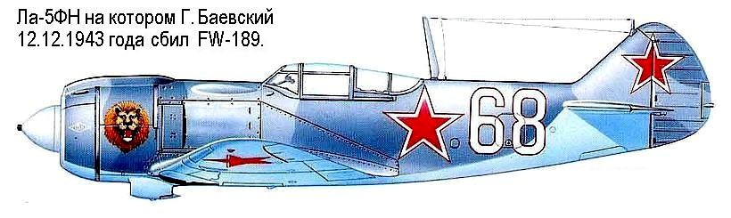 Ла-5ФН Г.А.Баевского
