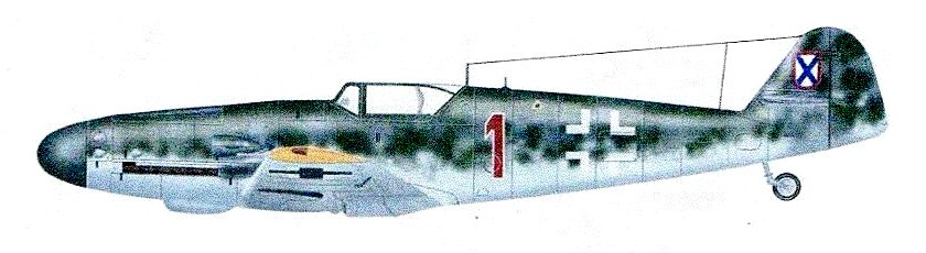 Истребитель Bf.109G-10, 1-я истребительная эскадрилья авиации РОА.