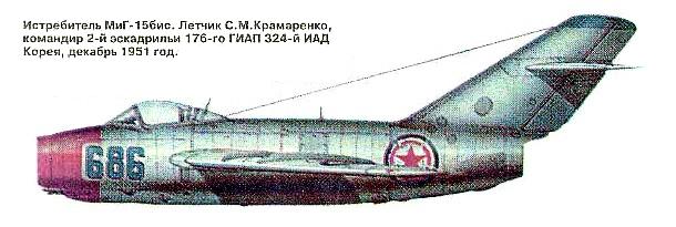 МиГ-15 С.М.Крамаренко.