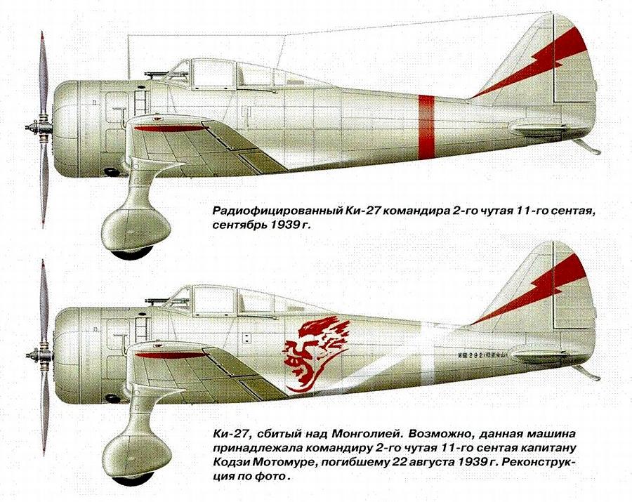 Истребитель Ki-27.