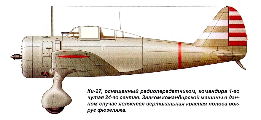 Истребитель Ki-27 из 24-го сентая
