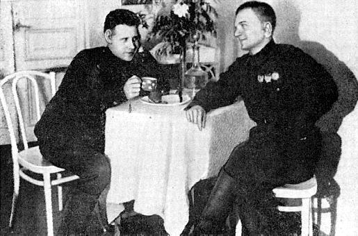 Иван Добрик и Иван Антонов в госпитале, 1943 год.