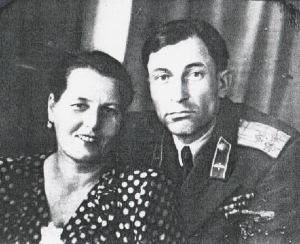 Т.Г.Вихров с женой, 1950 г.