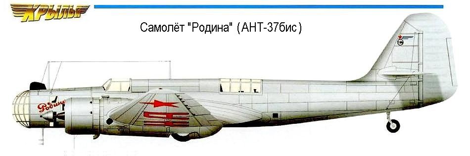 Самолёт АНТ-37бис 'Родина'
