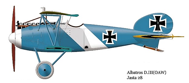 Albatros D.III из сосиава Jasta 28
