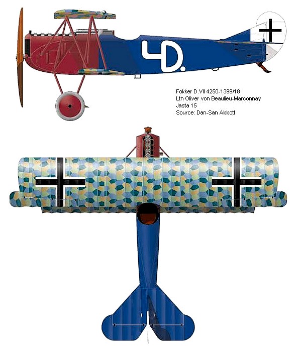 Fokker D.VII фон Больё - Марконнэ