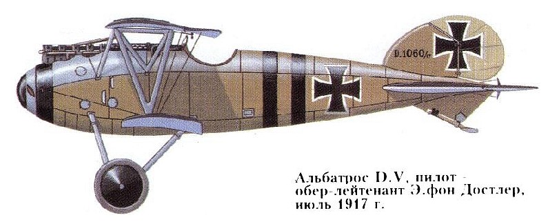 Albatros D.V Эдуарда фон Достлера