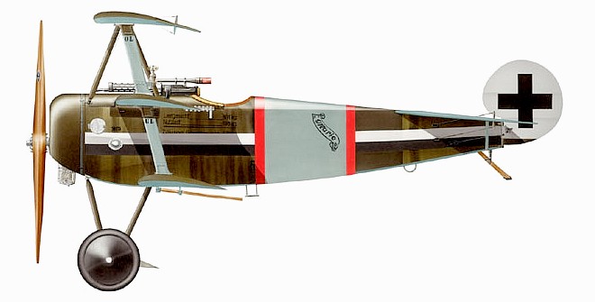 Fokker Dr.I из состава Jasta 14.