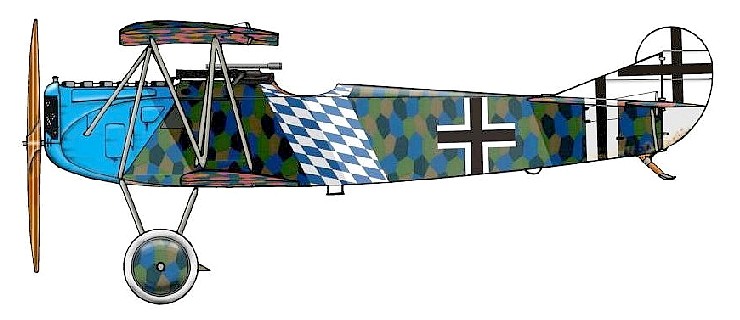Fokker D.VII из состава Jasta 16.