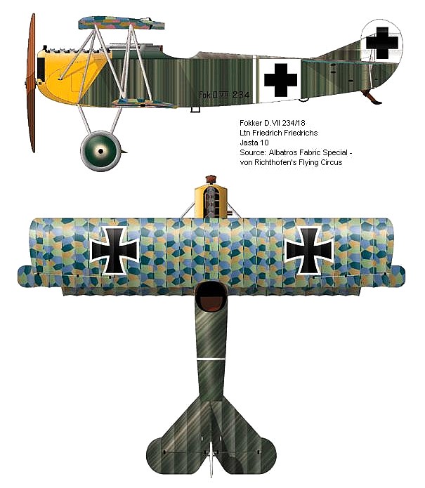 Fokker D.VII Ф.Фридрихса.