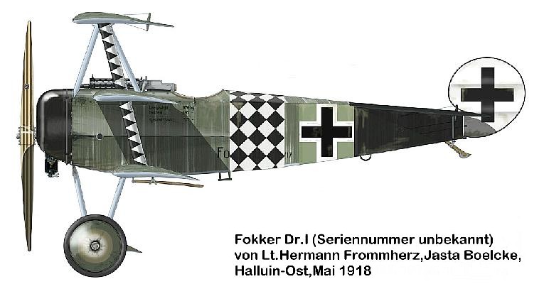 Fokker Dr.1 Германа Фроммхерца