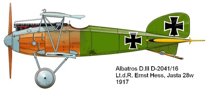 Albatros D.III Эрнста Xесса.