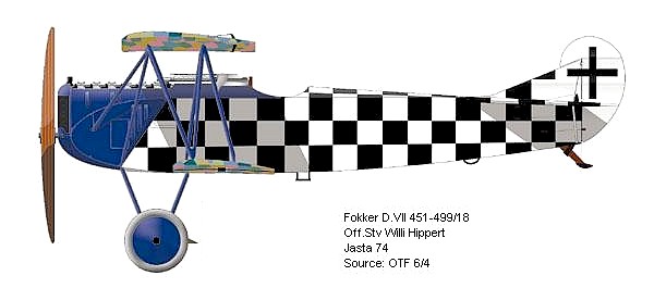 Fokker D.VII Вильгельма Хипперта