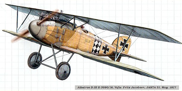 Albatros D.III Фрица Якобсена.