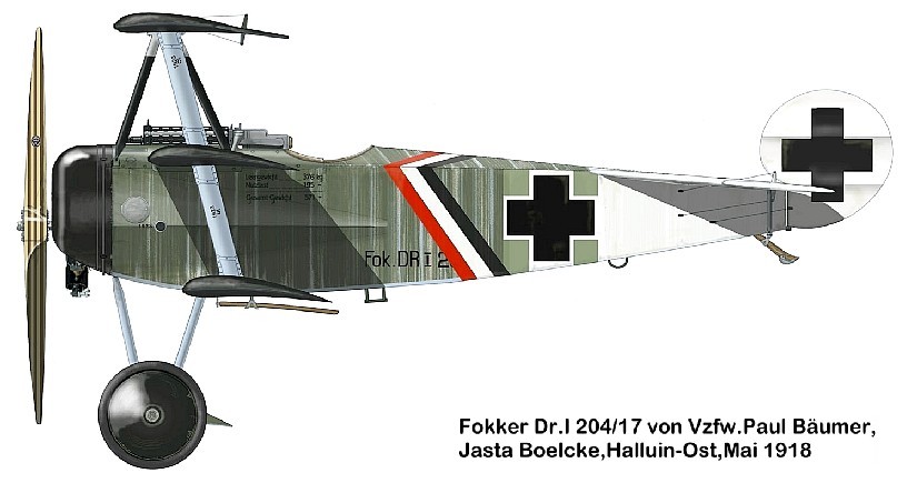 Fokker Dr.I Пауля Боймера
