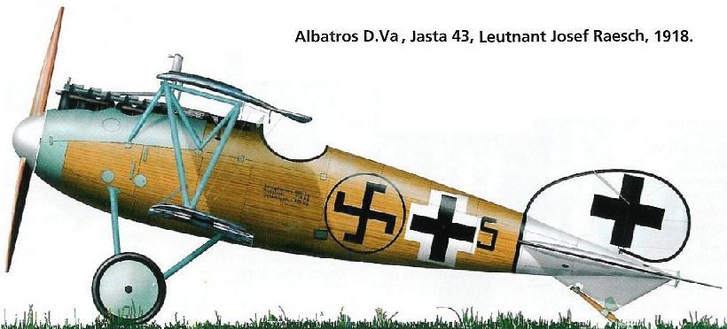 Albatros D.V Йозефа Реша.
