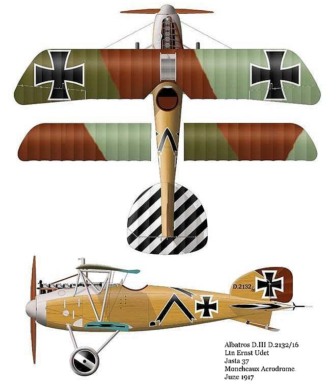 Albatros D.III Э.Удета.