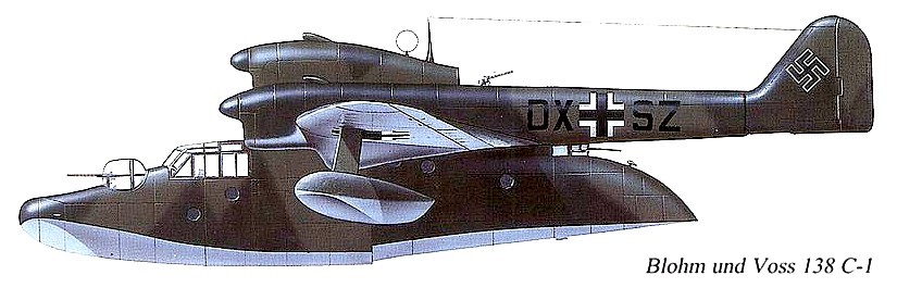 Немецкий гидросамолёт BV-138.