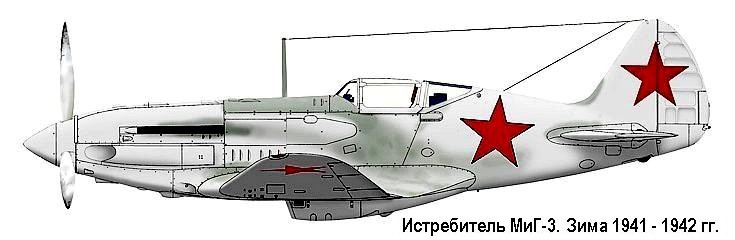МиГ-3 одного из полков ПВО Москвы.