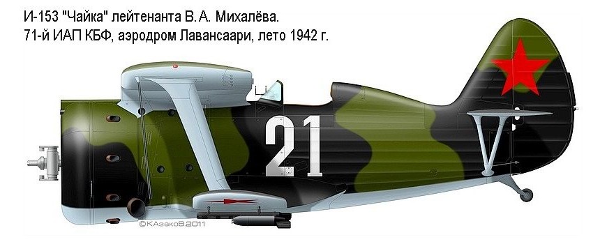 И-153 лейтенанта В.А.Михалёва.