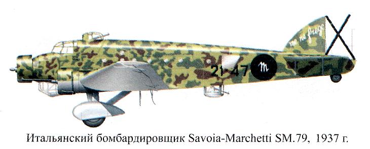 Итальянский бомбардировщик 'Савойя-79'