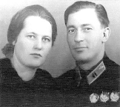 Т.Г.Вихров с женой, 1939 г.