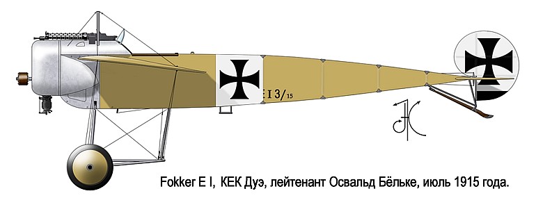Fokker Е.I Освальда Бёльке