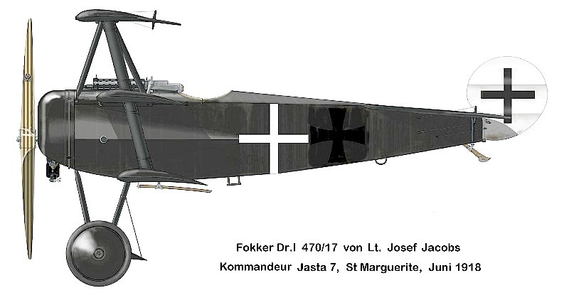 Fokker Dr.I Йозефа Якобса