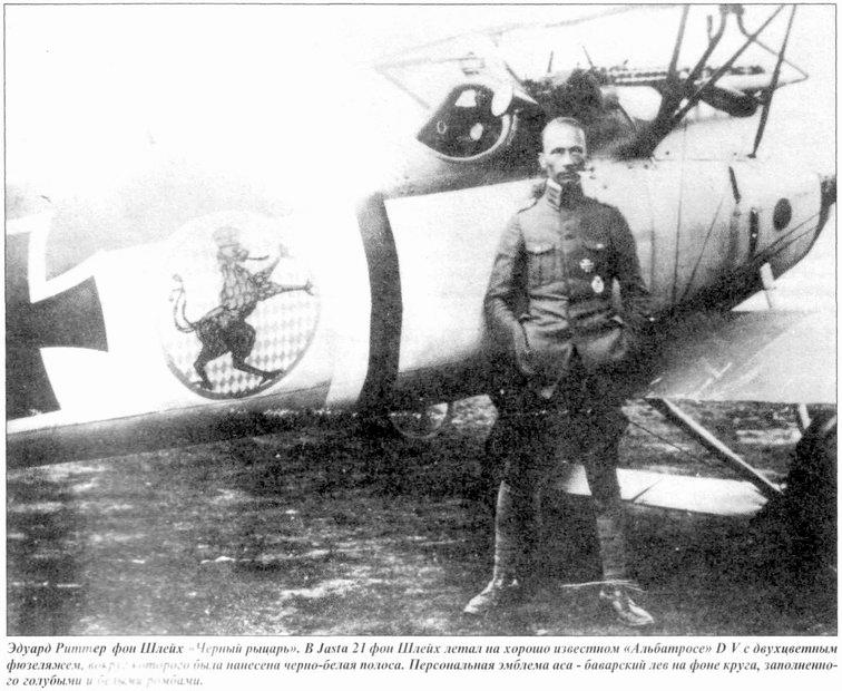 Albatros D.V Эдуарда Шляйха, 1917 год.